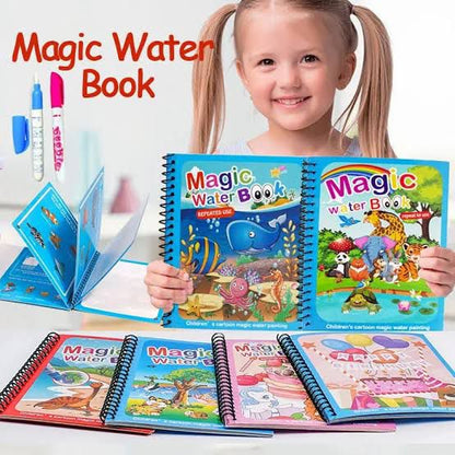 Magic Water Book for Kids – Reusable Coloring & Learning Book 🎨