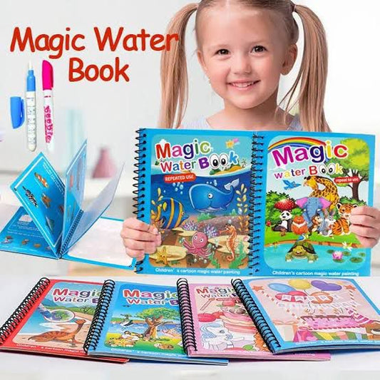 Magic Water Book for Kids – Reusable Coloring & Learning Book 🎨